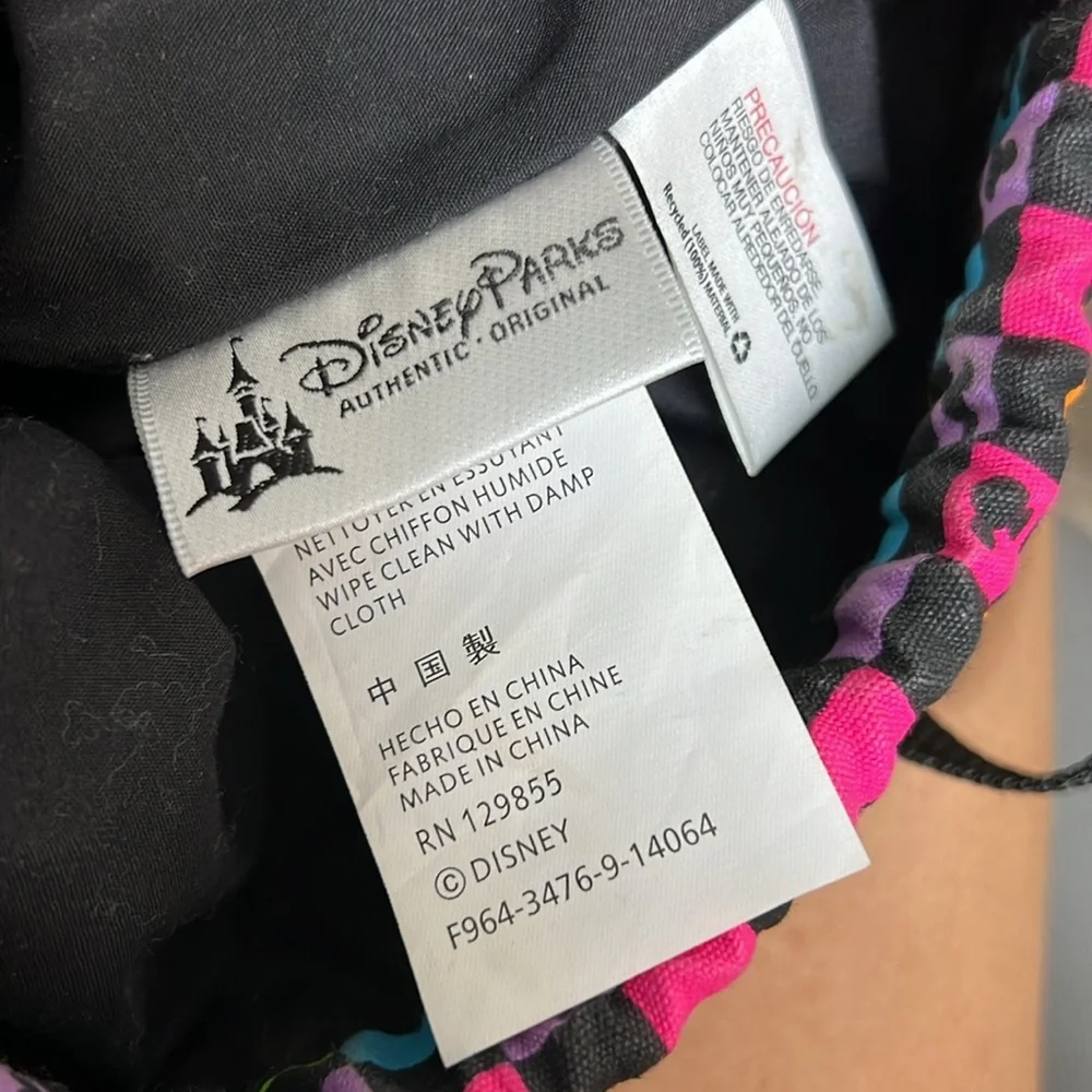 Disney Parks‎ Rainbow Drawstring Mickey Mouse Backpack- OS